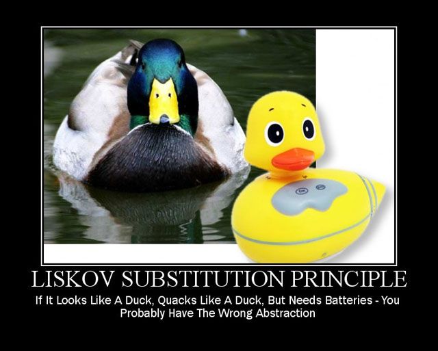 Liskov substitution principle duck example