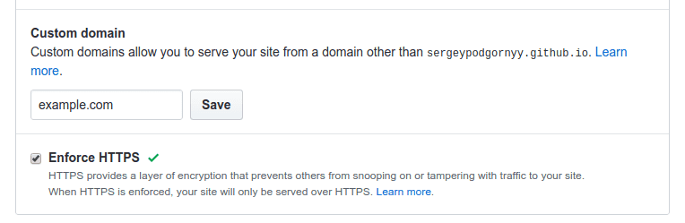 Enforcing HTTPS on your GitHub pages