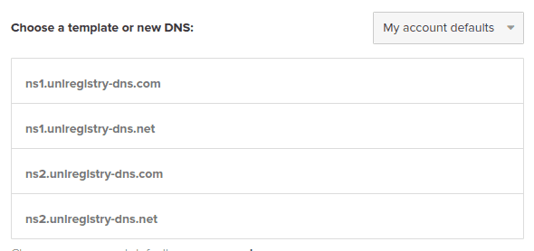 DNS record type NS