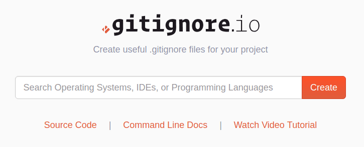 gitignore.io web tool